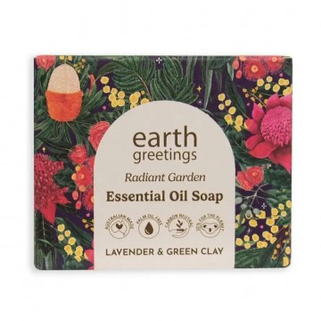 Essential Oil Soap | Radiant Garden | Lavender + Green Clay 